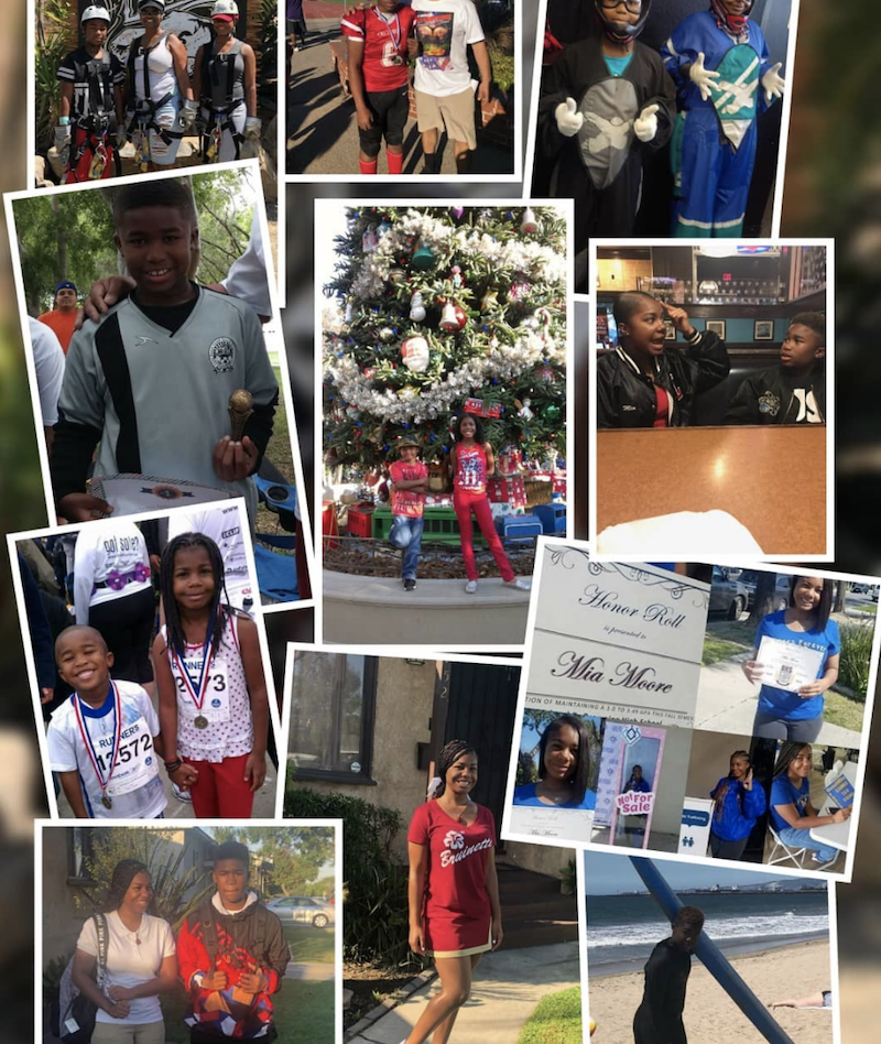 Photo collage of kids from The Learning Center.
